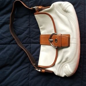 White Leather Coach Purse
